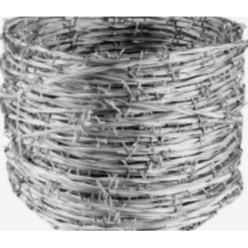 Double strand galvanized barbed wire